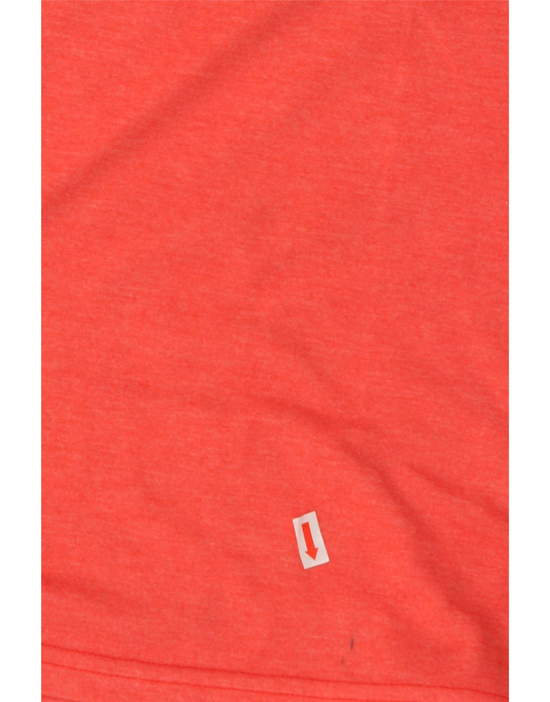 ASICS Womens Graphic T-Shirt Top UK 12 Medium Orange Striped Cotton Vintage Asics and Second-Hand Asics from Messina Hembry 