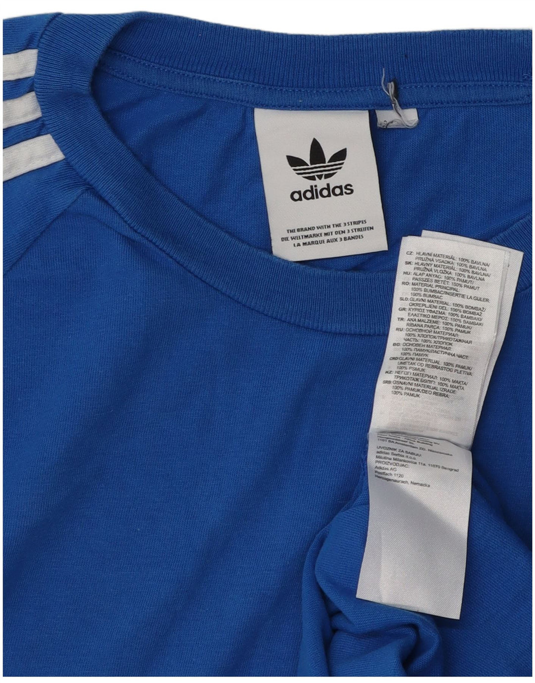 ADIDAS Mens T-Shirt Top Medium Blue Cotton