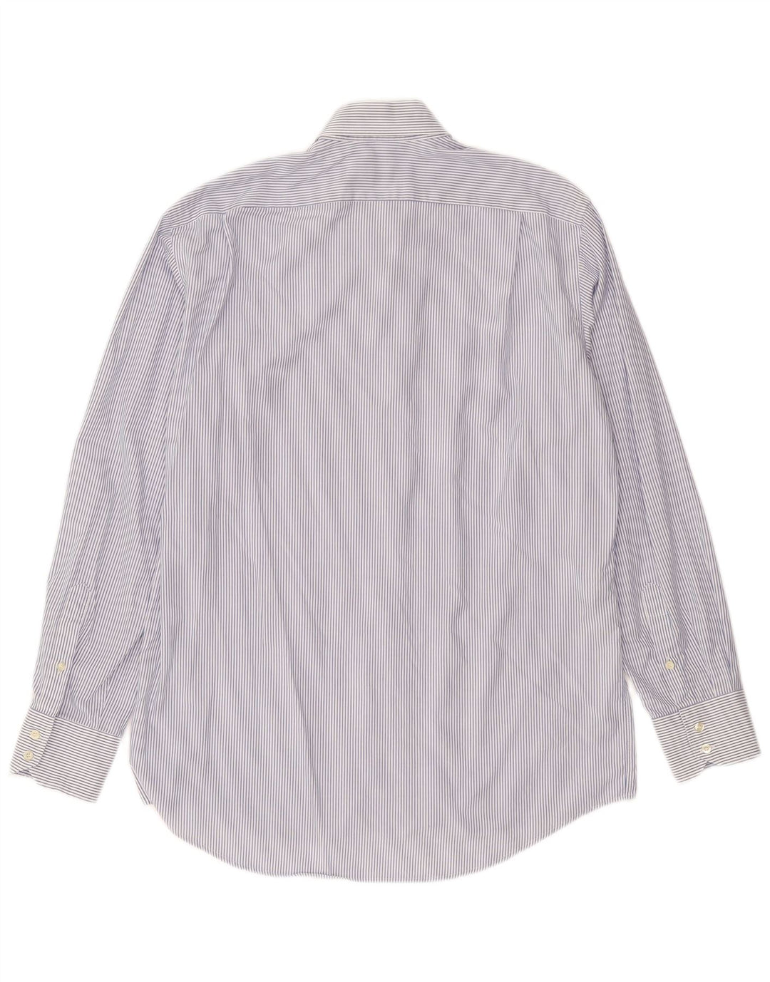 Lacoste herreskjorte str. 40 Medium marineblå stribet bomuld