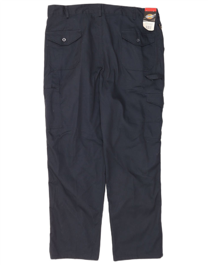 Dickies Straight Cargo bukser til mænd W40 L31 Marineblå polyester