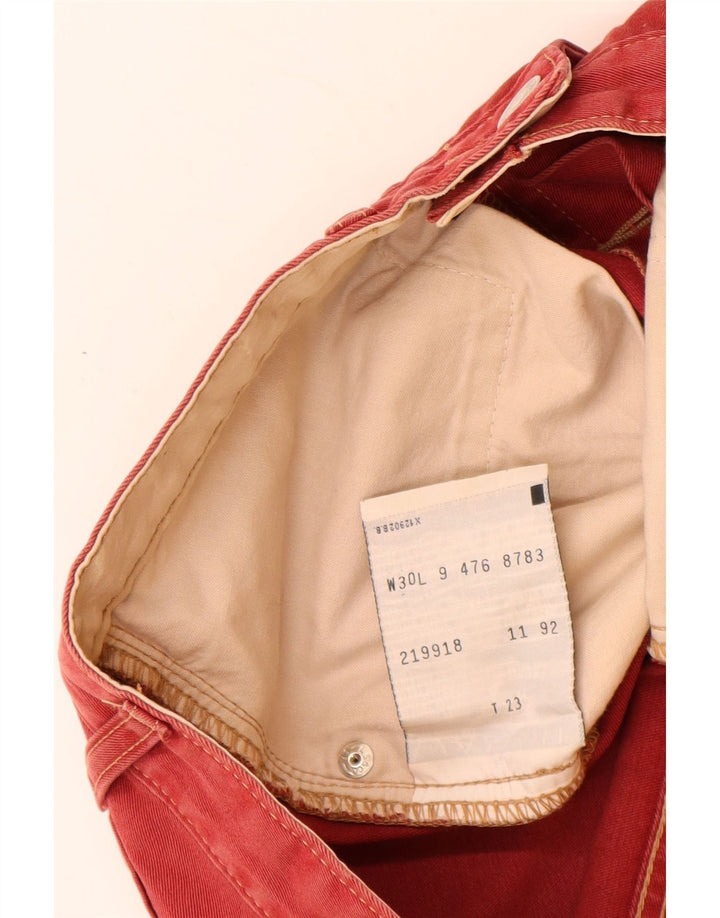 LEVI'S Herre 476 Denim Shorts W30 Medium Rød Bomuld