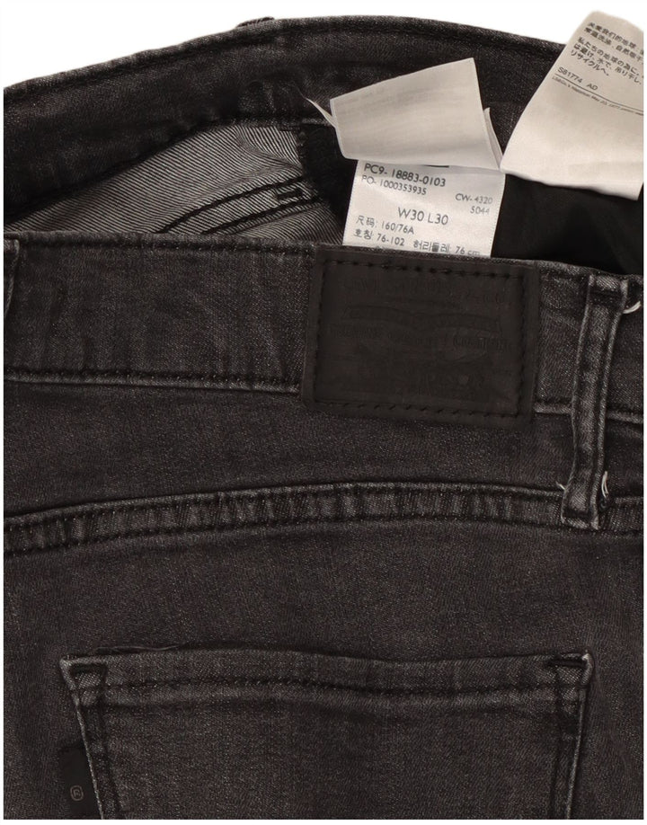 Levi's Womens 724 Højtaljede lige jeans W30 L30 Grå