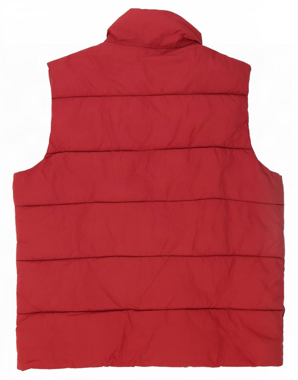 Kappa Herre Polstret Gilet UK 40 Stor Rød Polyamid