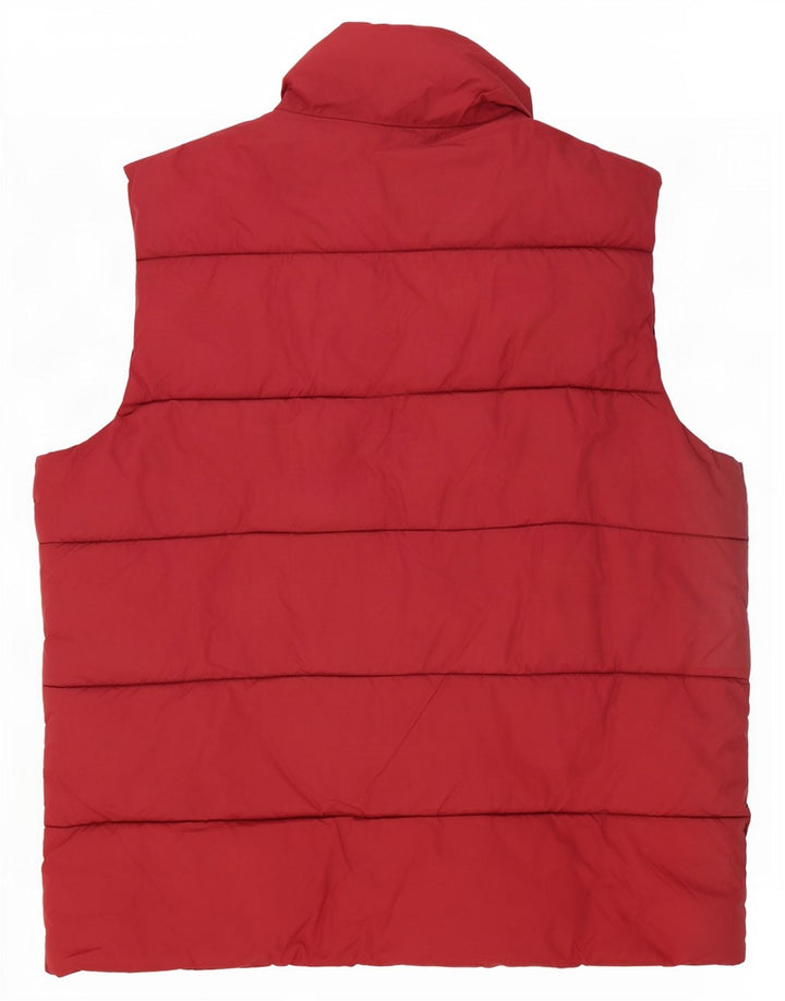 Kappa Herre Polstret Gilet UK 40 Stor Rød Polyamid