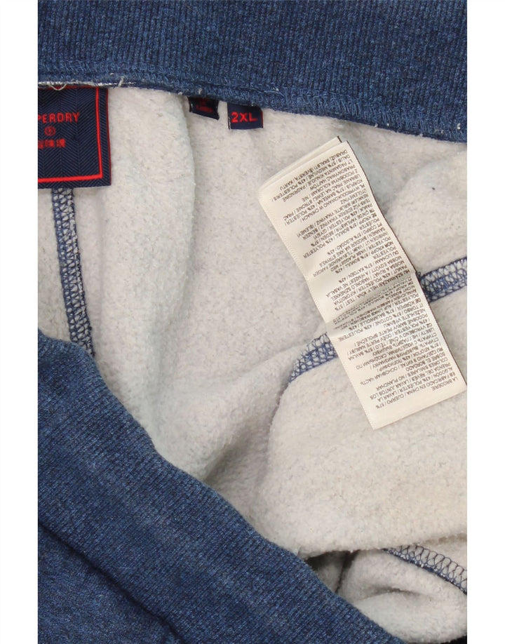 SUPERDRY Træningsdragt til mænd Joggers 2XL blå bomuld