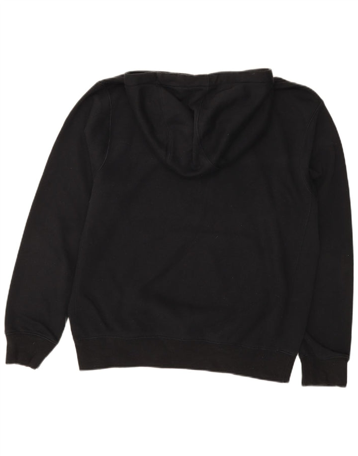 NIKE Mens Hoodie Jumper Small Black Cotton
