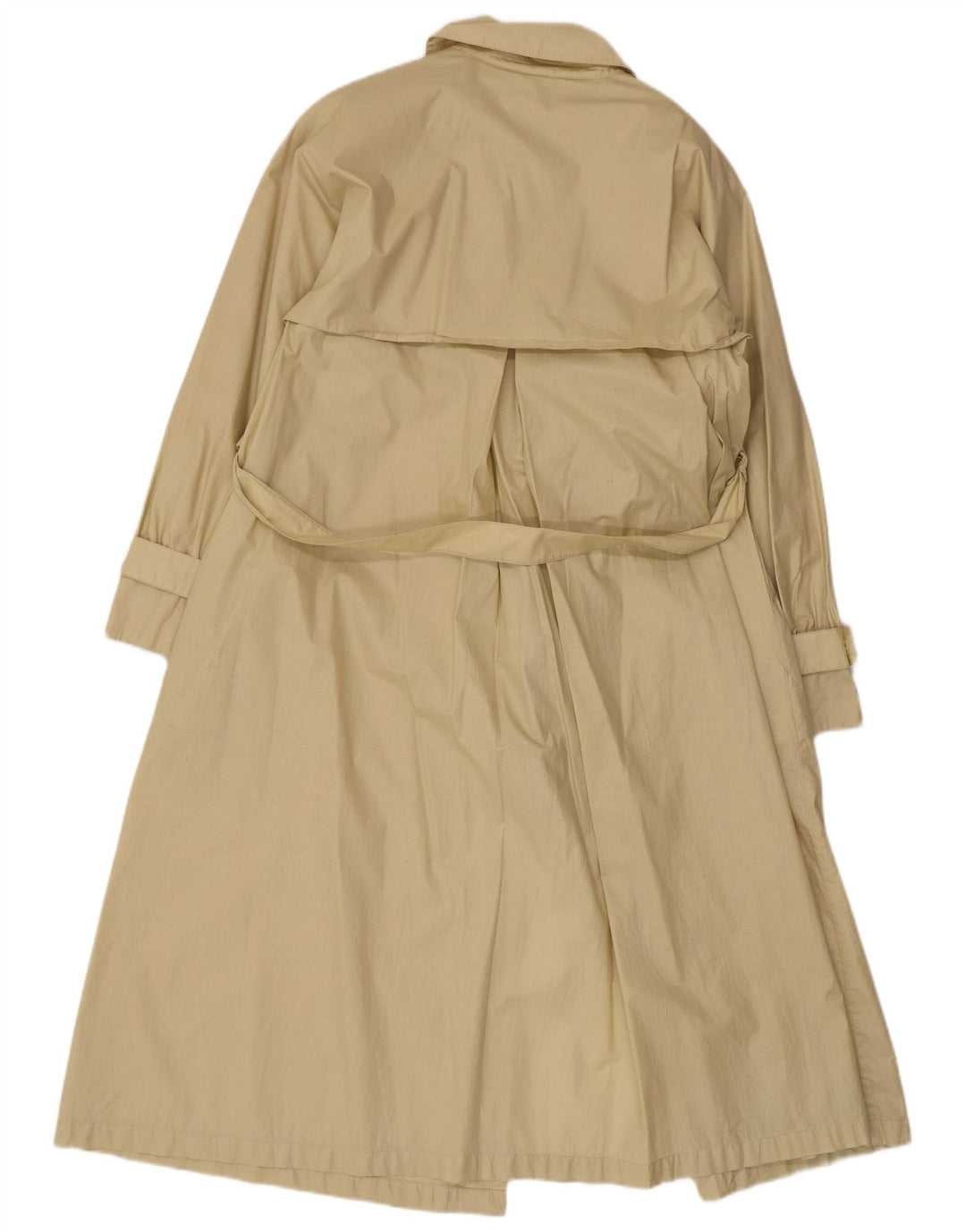 Herno Womens Trench Coat UK 12 Medium Beige Bomuld