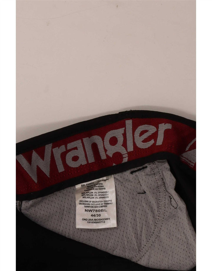 Wrangler Straight Cargo bukser til mænd W44 L30 sort nylon
