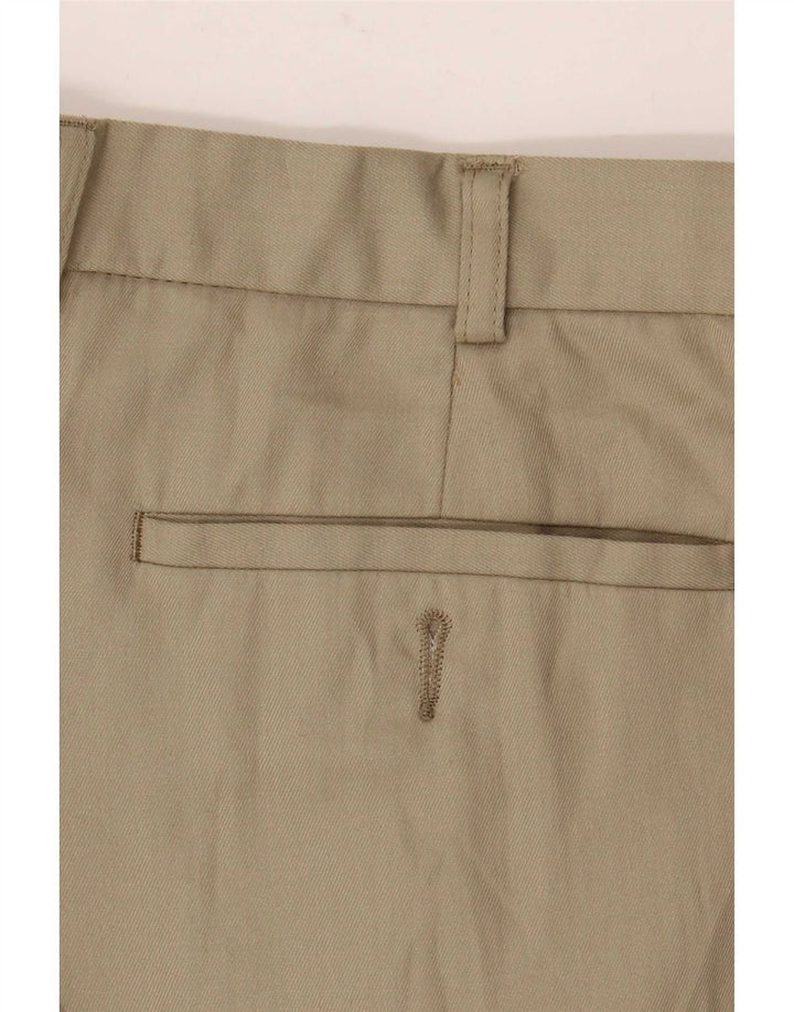 Marks & Spencer Herre Pegged Suit Bukser W36 L31 Beige Polyester