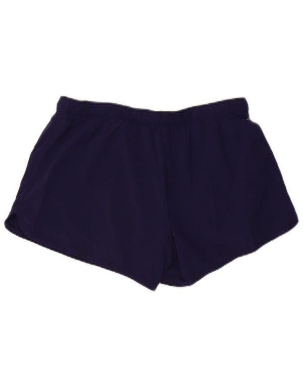 NIKE Dri Fit sportsshorts til kvinder UK 14 Stor lilla polyester