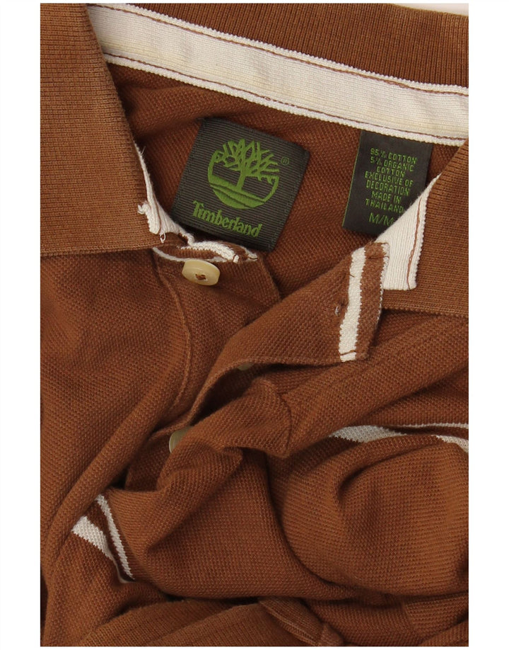 TIMBERLAND Poloshirt til mænd Medium brun stribet bomuld