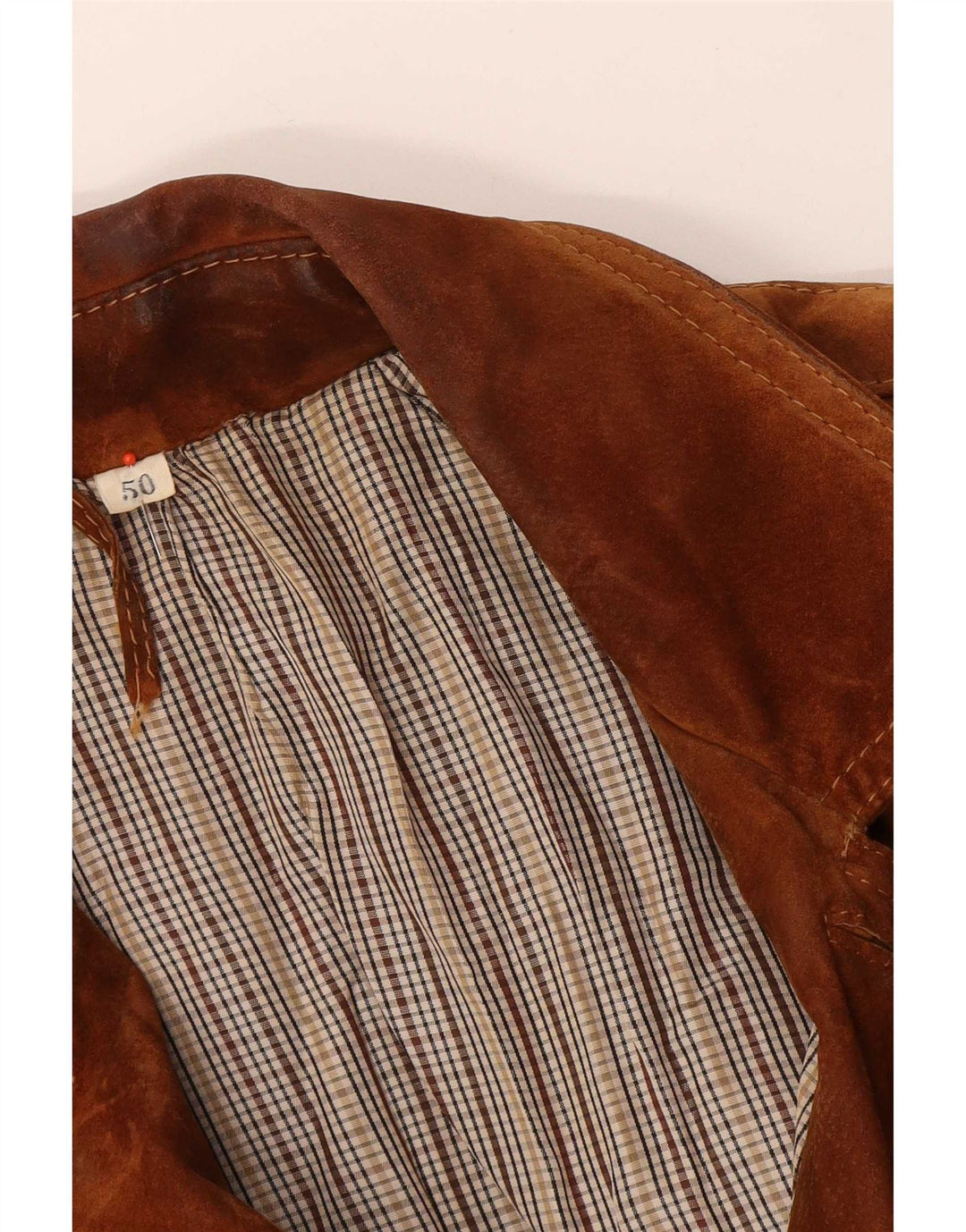 Vintage herre ruskindsjakke IT 50 Large Beige