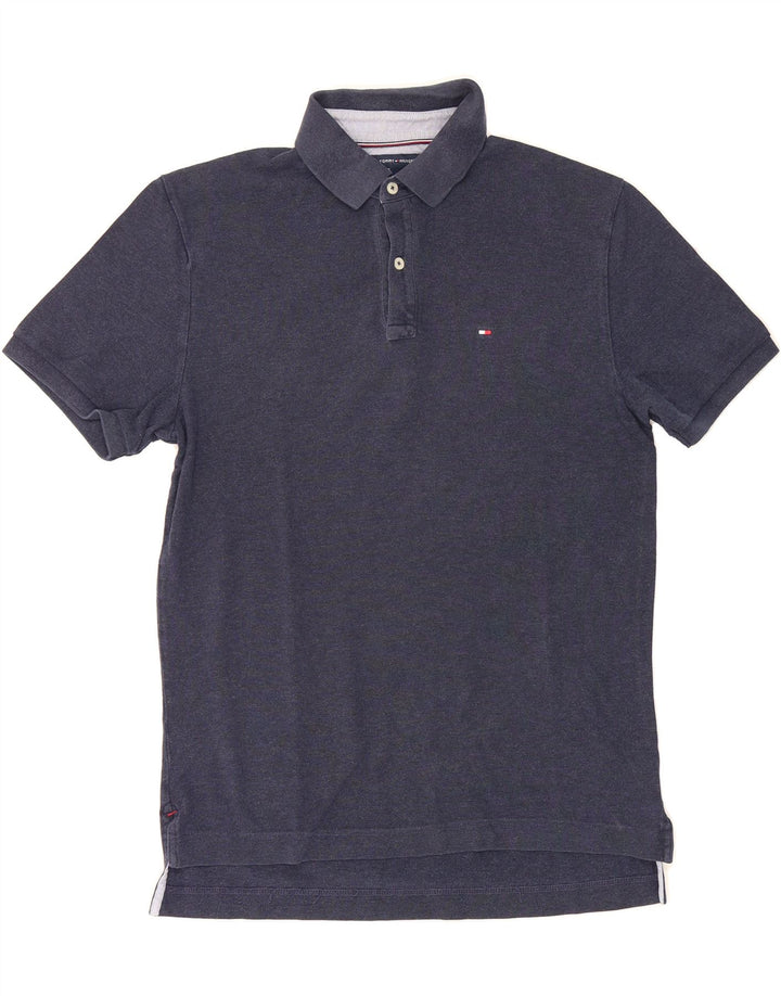 TOMMY HILFIGER Mens Classic Fit Polo Shirt Medium Navy Blue Cotton Vintage Tommy Hilfiger and Second-Hand Tommy Hilfiger from Messina Hembry 