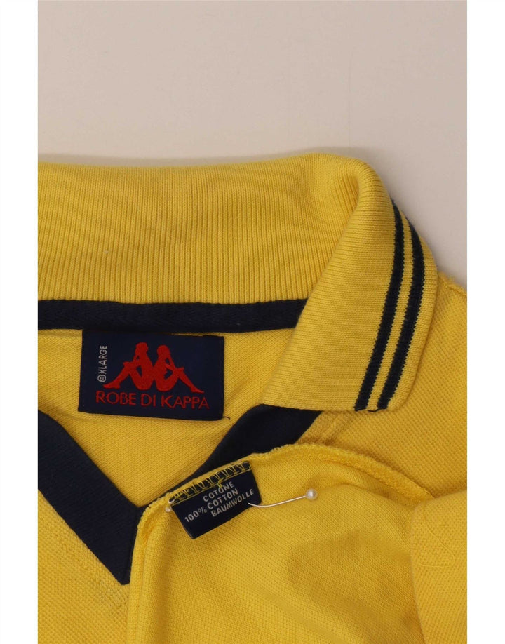 Kappa herre poloshirt XL gul bomuld
