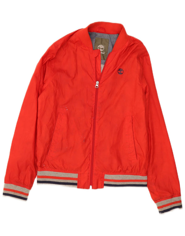 Timberland Boys Bomber Jacket 13-14 år Rød Colourblock Polyester