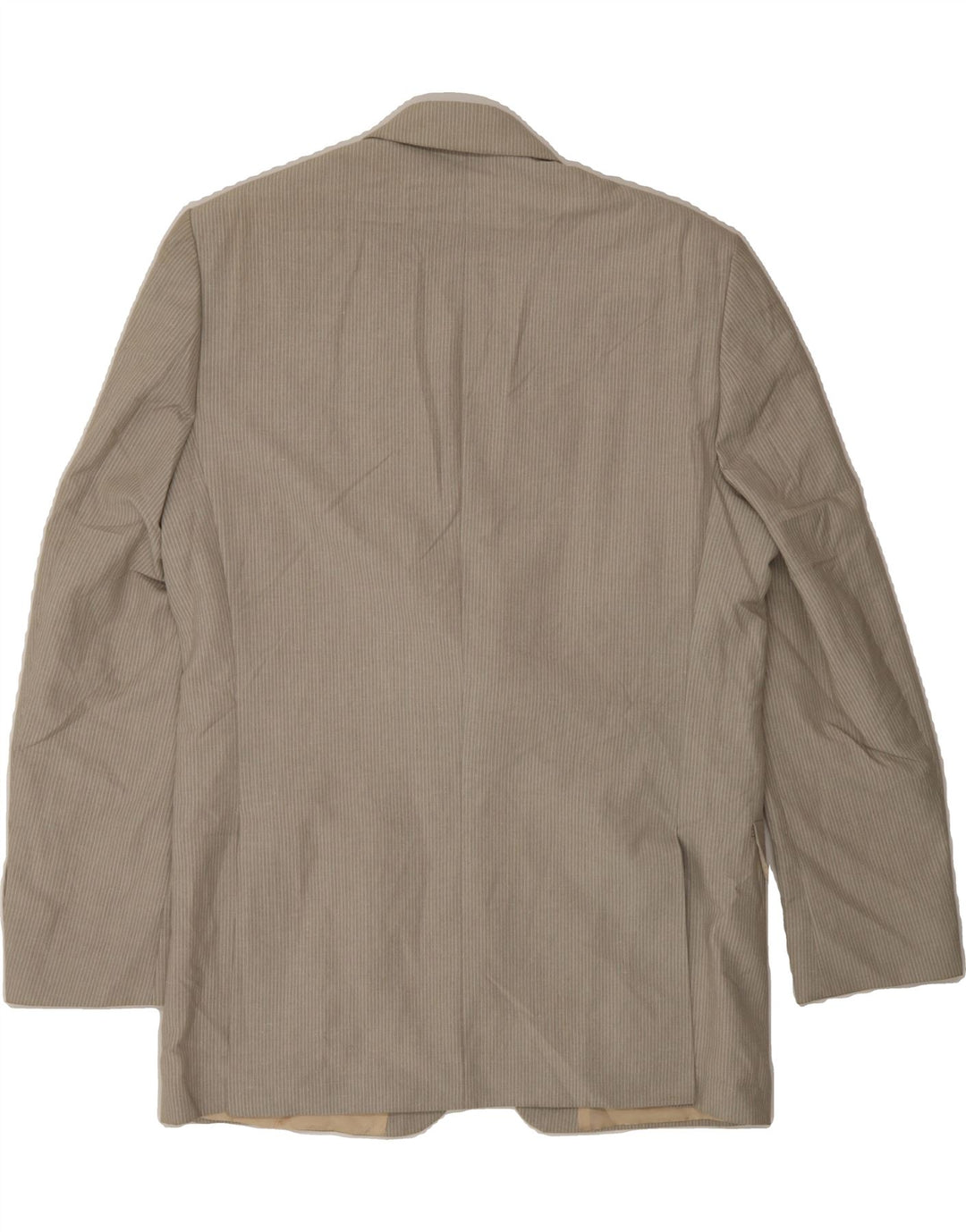 PIERRE CARDIN Mens Regular Fit Blazer Jacket IT 50 Large Beige Pinstripe Vintage Pierre Cardin and Second-Hand Pierre Cardin from Messina Hembry 