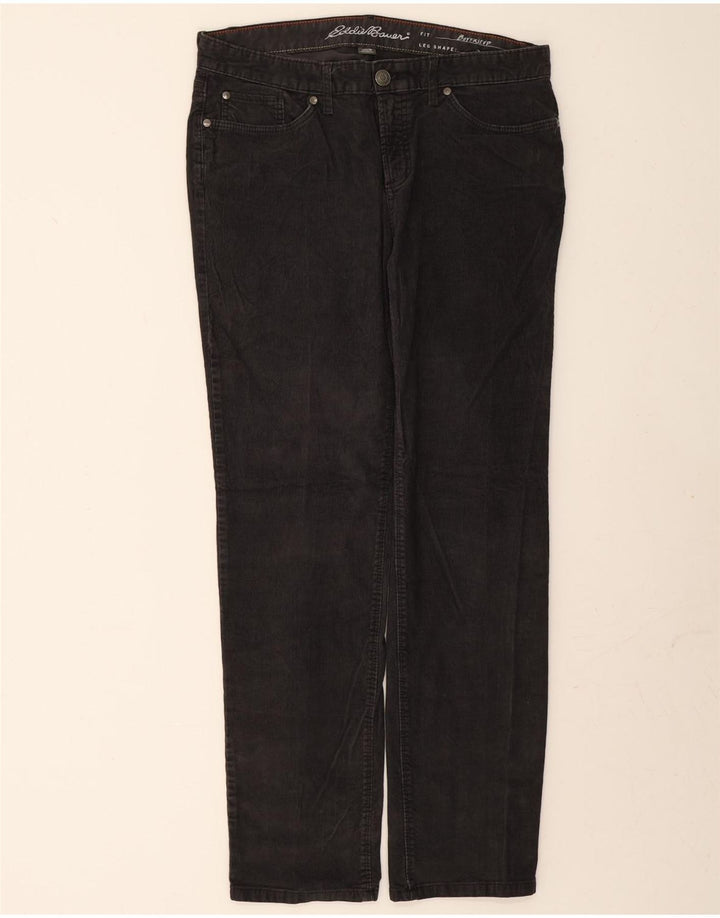EDDIE BAUER Womens Corduroy Trousers US 10 Large W34 L31 Grey Vintage Eddie Bauer and Second-Hand Eddie Bauer from Messina Hembry 