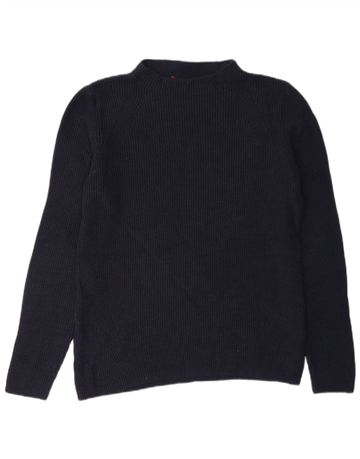 S.Oliver Dame Turtle Neck sweater EU 40 Medium Navy Blue Viscose