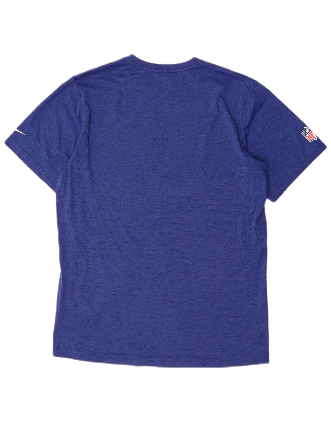 NIKE Grafisk T-shirt top mellemblå polyester til mænd