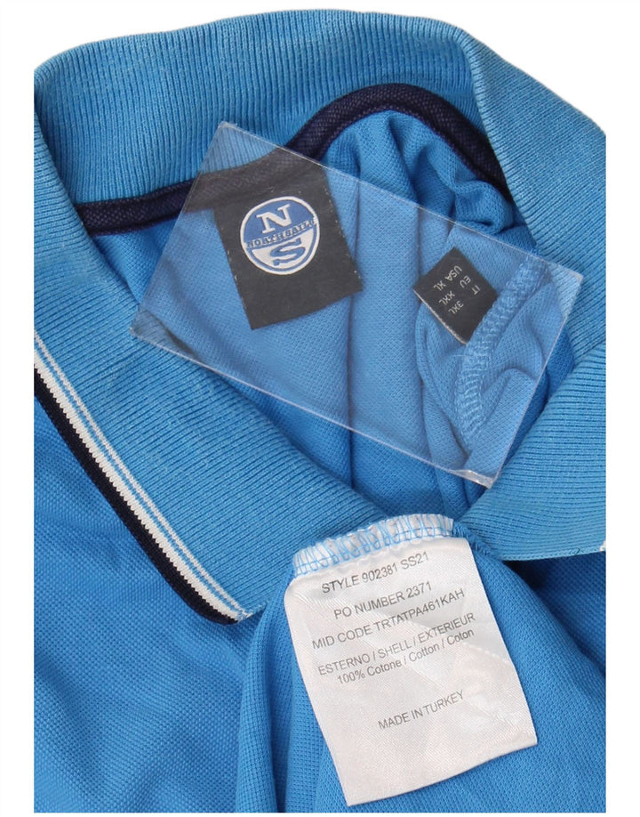 North Sails Herre poloshirt XL Blå Bomuld