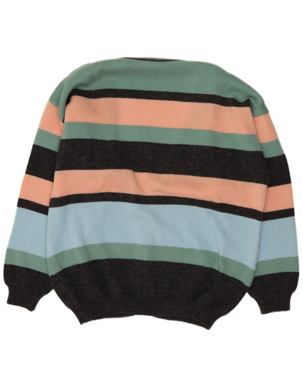 VINTAGE Herre cardigan sweater IT 52/54 Large Multicolored Fair Isle