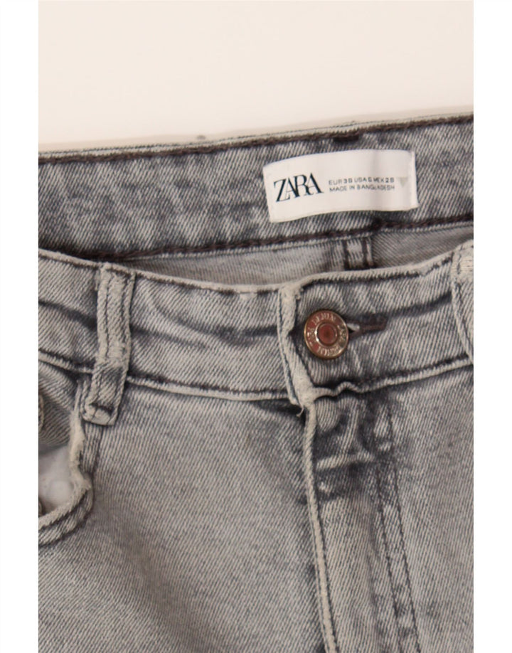ZARA Womens Distressed Skinny Jeans EU 38 Small W28 L27 Grey Vintage Zara and Second-Hand Zara from Messina Hembry 