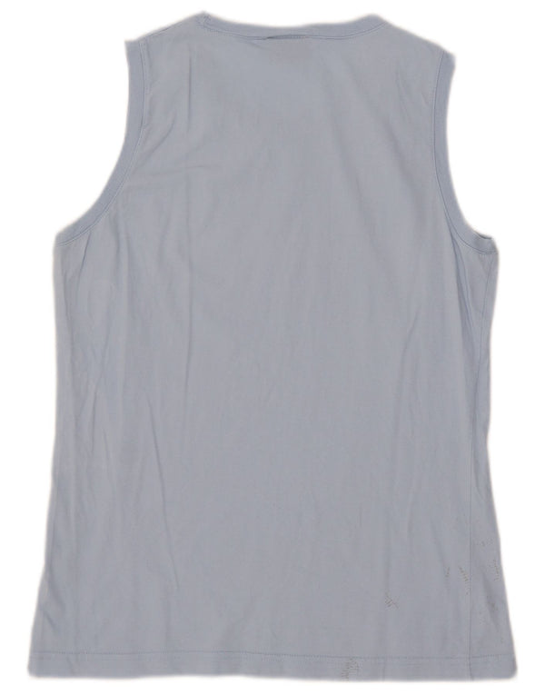 Champion Kvinder Grafisk Vest Top UK 18 XL Blå Bomuld