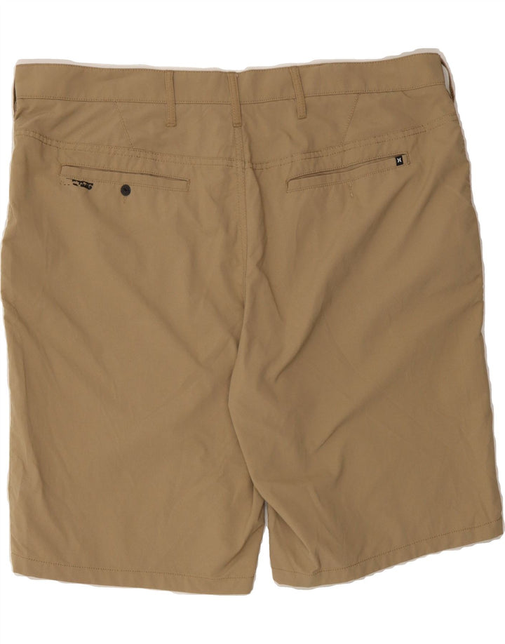 HURLEY Mens Chino Shorts W38 XL Beige Nylon Vintage Hurley and Second-Hand Hurley from Messina Hembry 