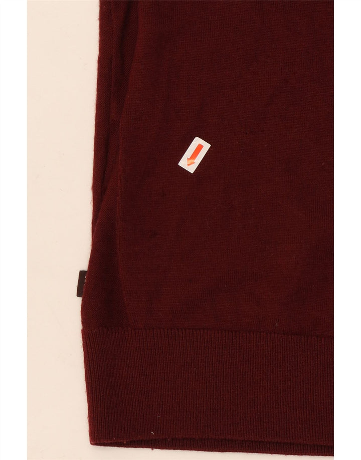 MICHAEL KORS Herre Crew Neck sweater Stor Bourgogne uld