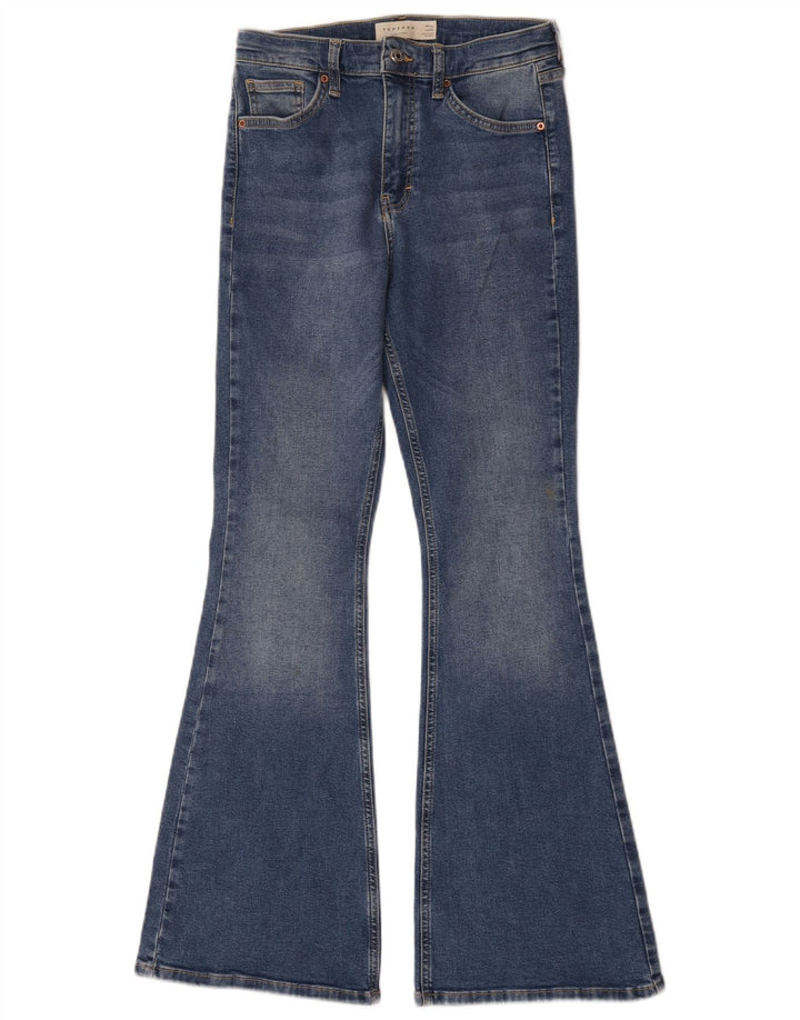 Topshop Dame Jamie Flared Jeans W28 L30 Blå Bomuld