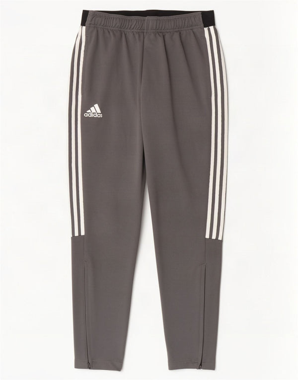 Adidas Herre Climalite træningsdragt bukser UK 44/46 Large Grey Colourblock