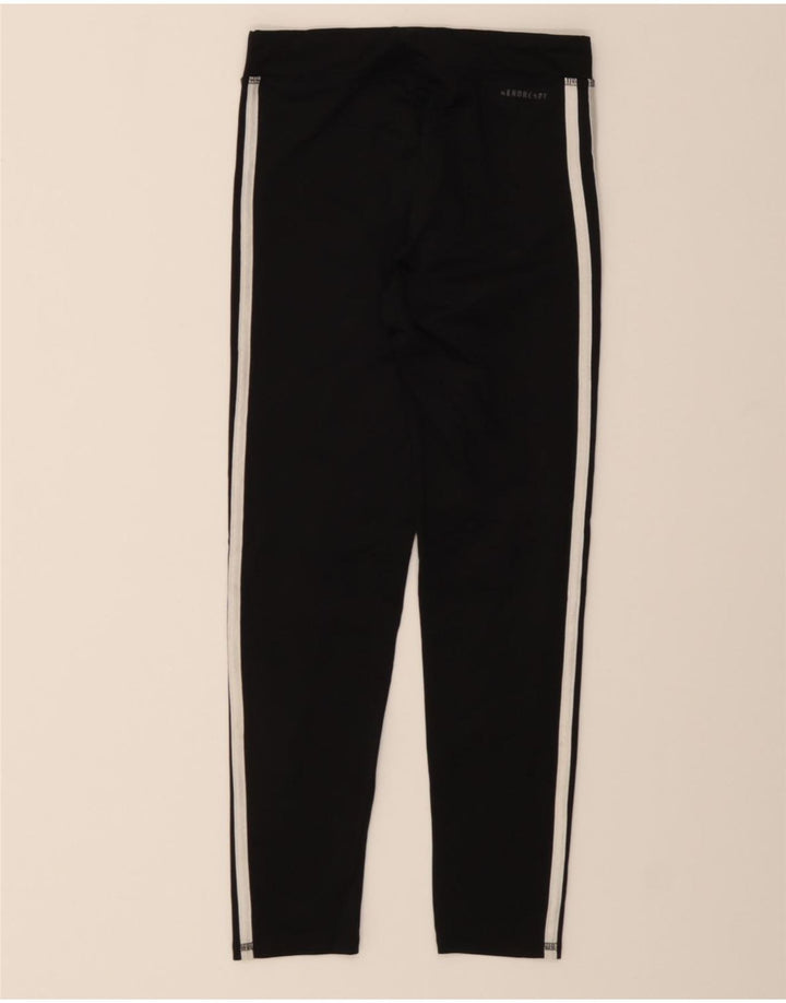 ADIDAS Girls Aeroready Leggings 10-11 Years Medium Black Polyester Vintage Adidas and Second-Hand Adidas from Messina Hembry 