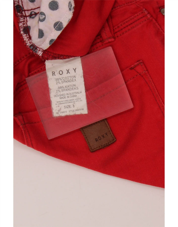 Roxy Dame Skinny Jeans US 8 Medium W28 L27 Rød Bomuld