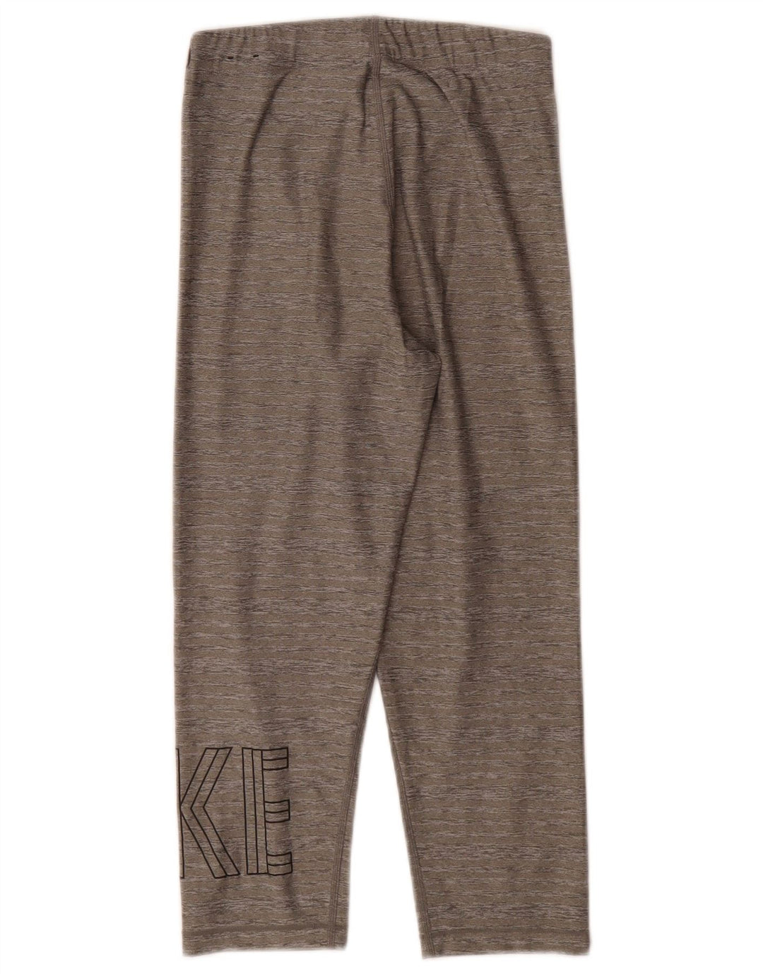 Nike Dame Dri Fit Grafiske Capri Leggings UK 10 Small Grå Flecked