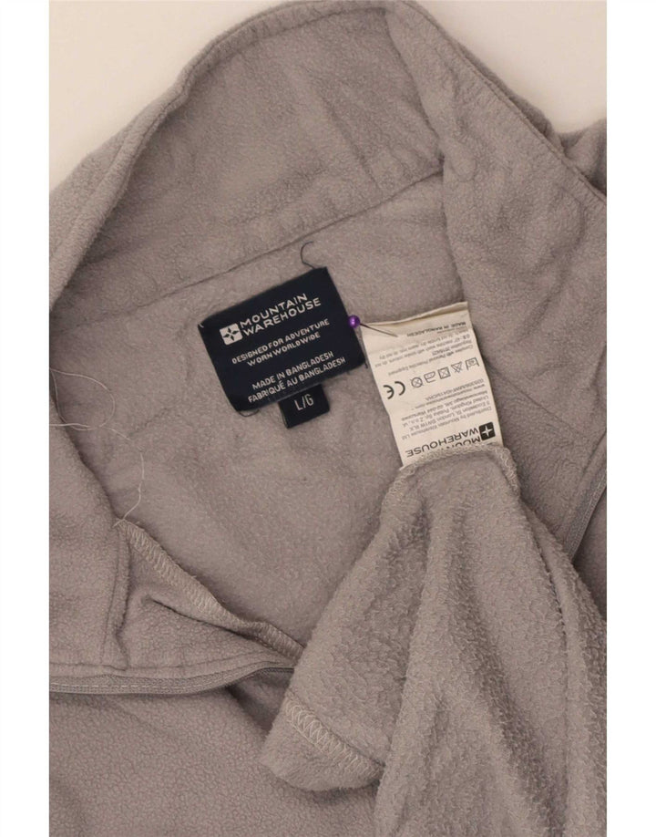 Mountain Warehouse Dame lynlås hals Fleece Jumper UK 16 Stor grå polyester