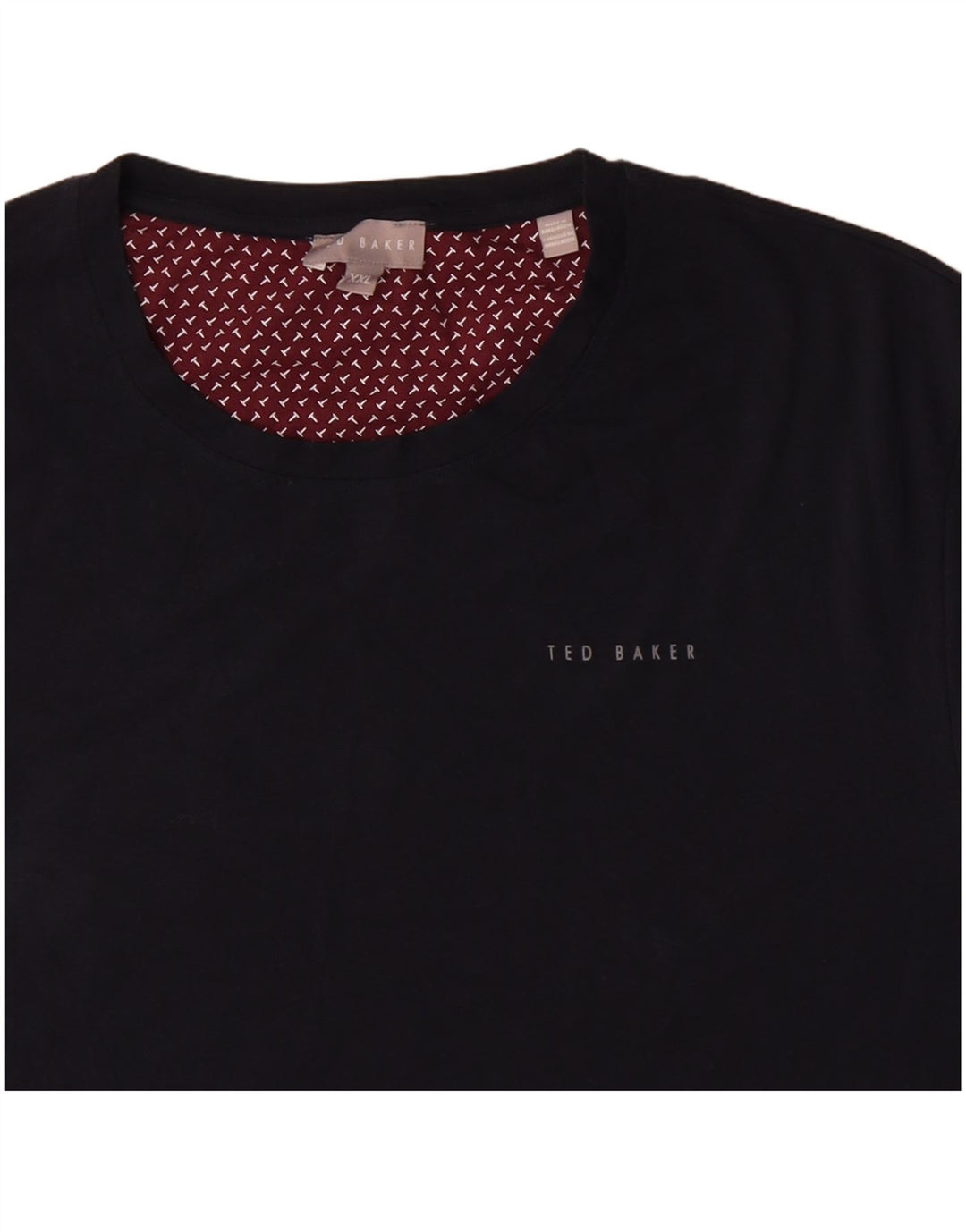 Ted Baker herre T-shirt top 2XL marineblå bomuld