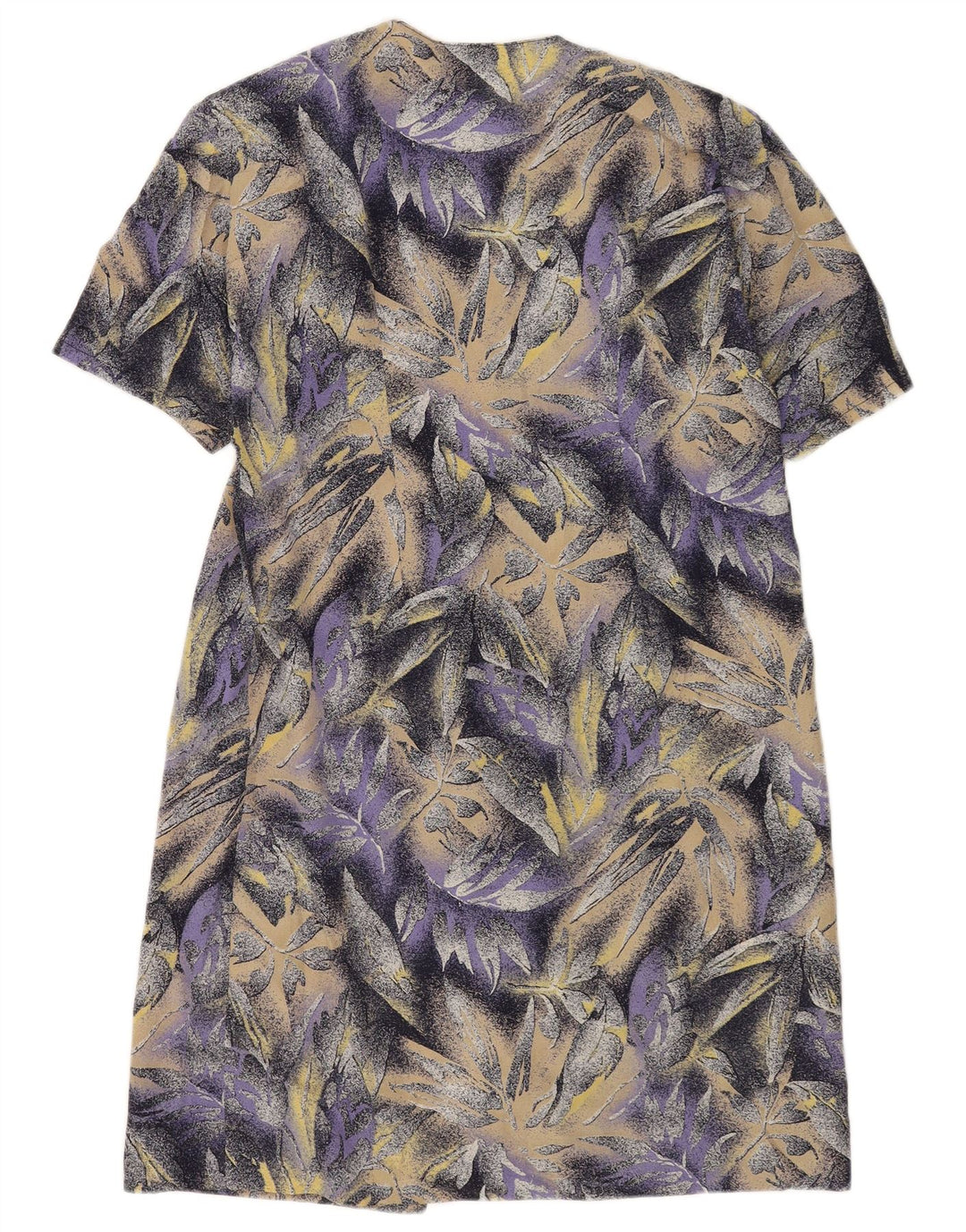 Vintage Dame Shift Dress UK 14 Medium Purple Floral