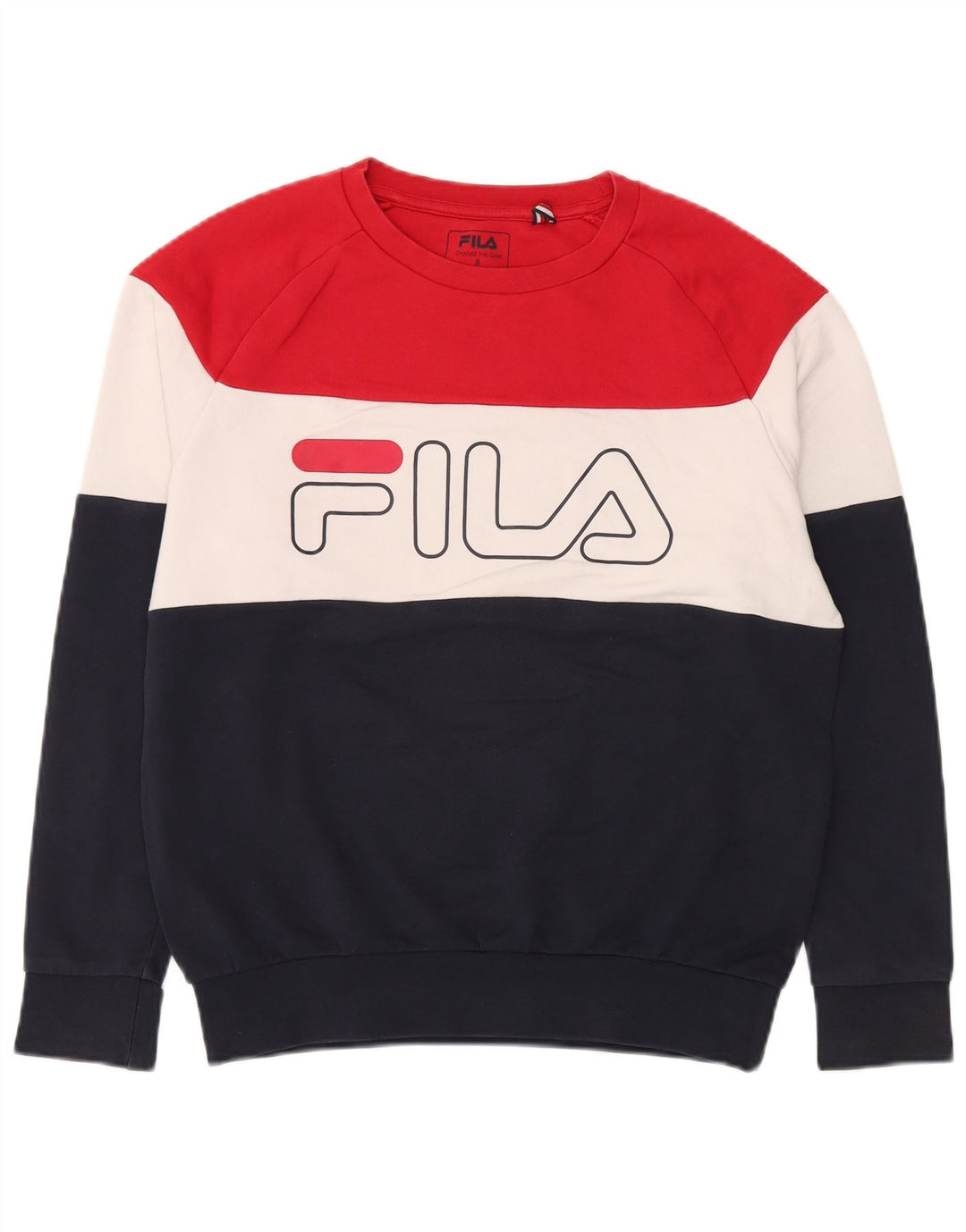 FILA Grafisk sweatshirt til mænd, lille flerfarvet farveblok
