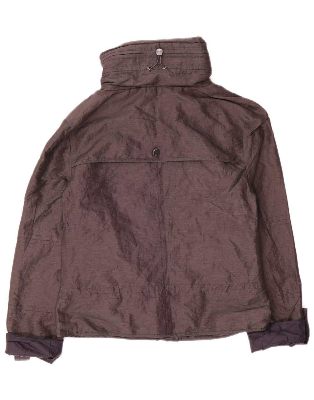 Marks & Spencer Dame Loose Fit Regnjakke UK 6 XS Marineblå Polyamid