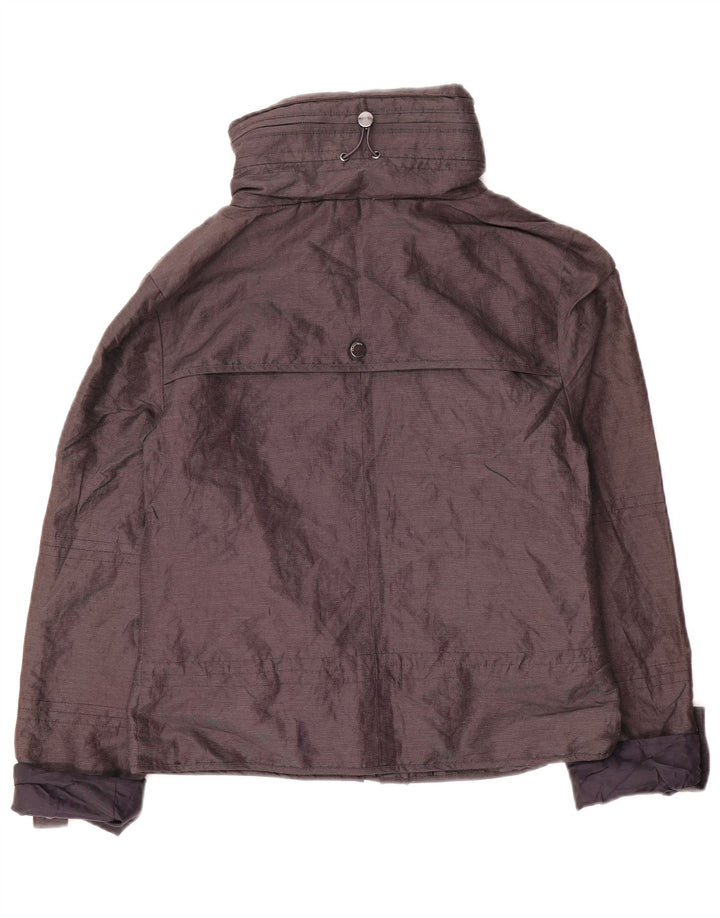 Marks & Spencer Dame Loose Fit Regnjakke UK 6 XS Marineblå Polyamid
