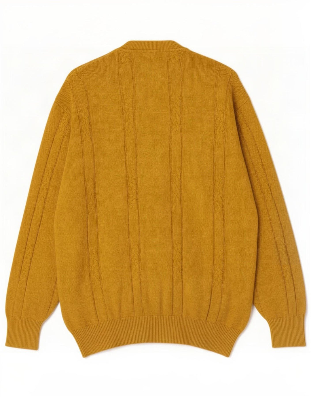 Malagrida herre cardigan sweater Medium gul bomuld