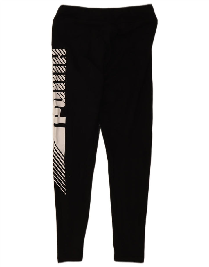 Puma Grafiske Leggings til kvinder UK 12 Medium Sort Bomuld