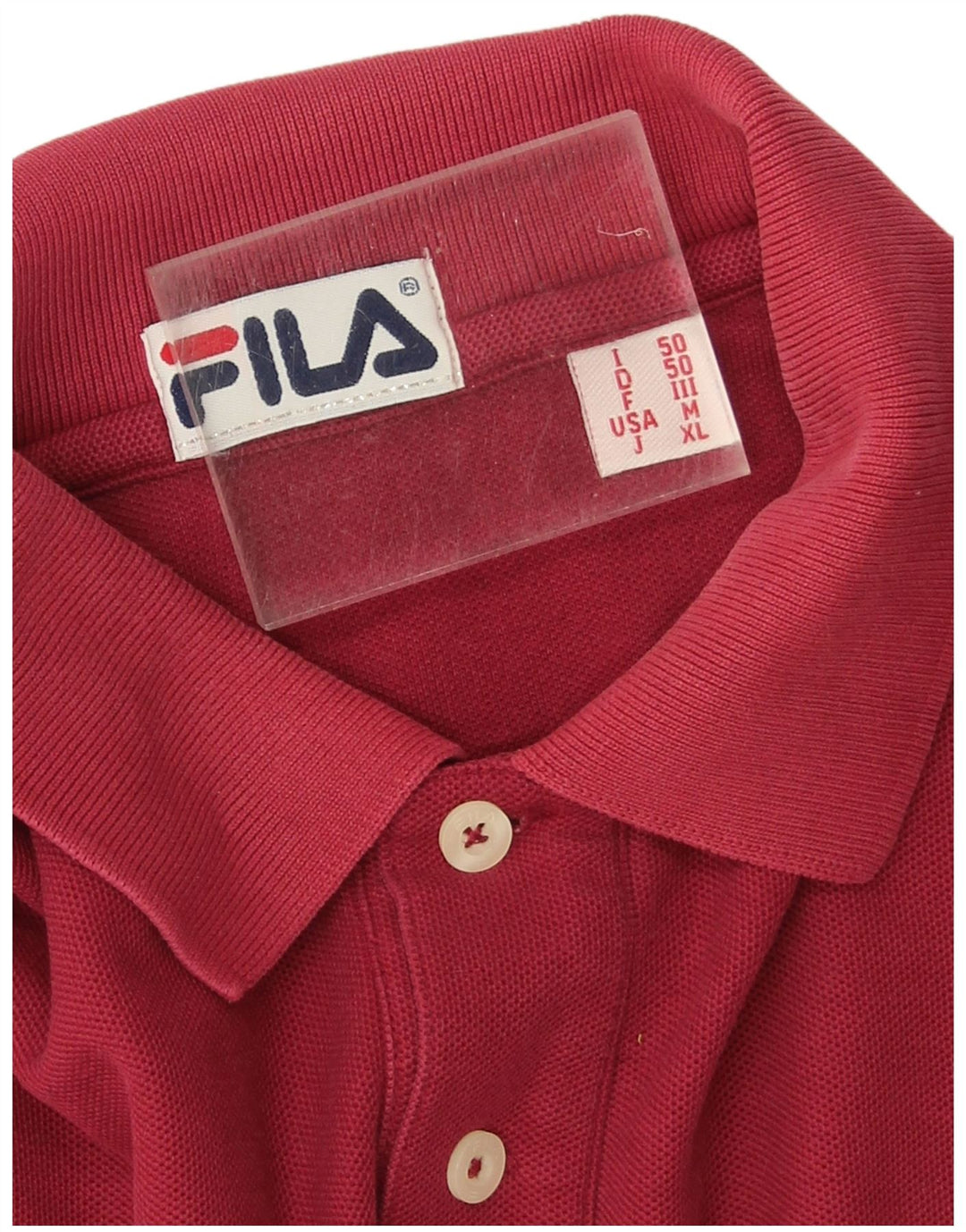Fila Polo Shirt til mænd IT 50 Medium Rød Bomuld