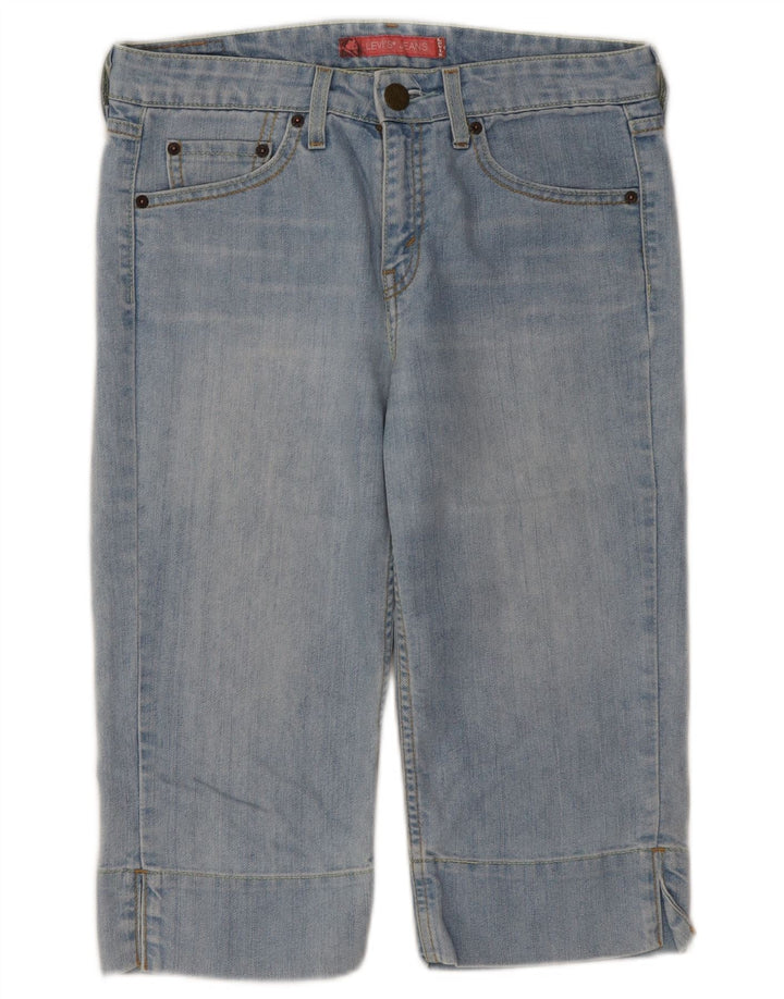 Levi's Dame Bermuda Denim Shorts US 9 Medium W32 Blue Ramie