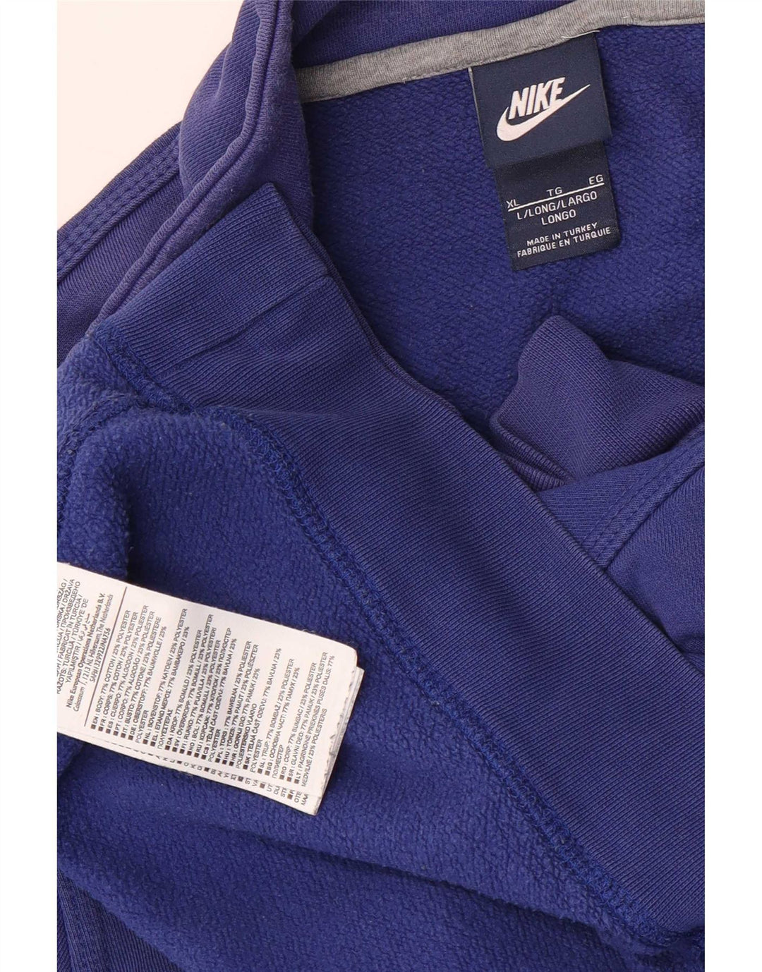 Nike træningsdragt topjakke til mænd XL blå bomuld