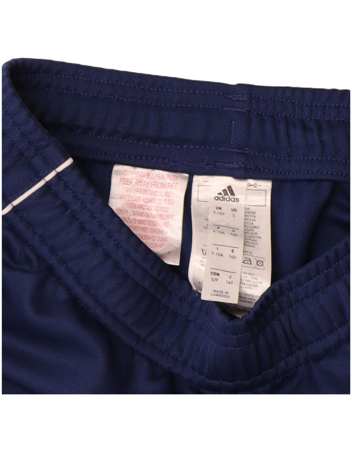 Adidas Boys Aeroready Tracksuit Bukser 9-10 år Navy Blue Polyester