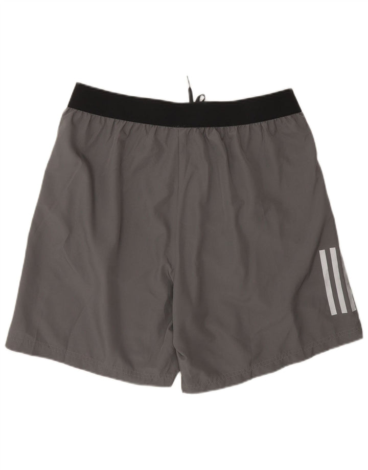 Adidas Aeroready Sportsshorts til mænd Large Grå Colourblock Polyester
