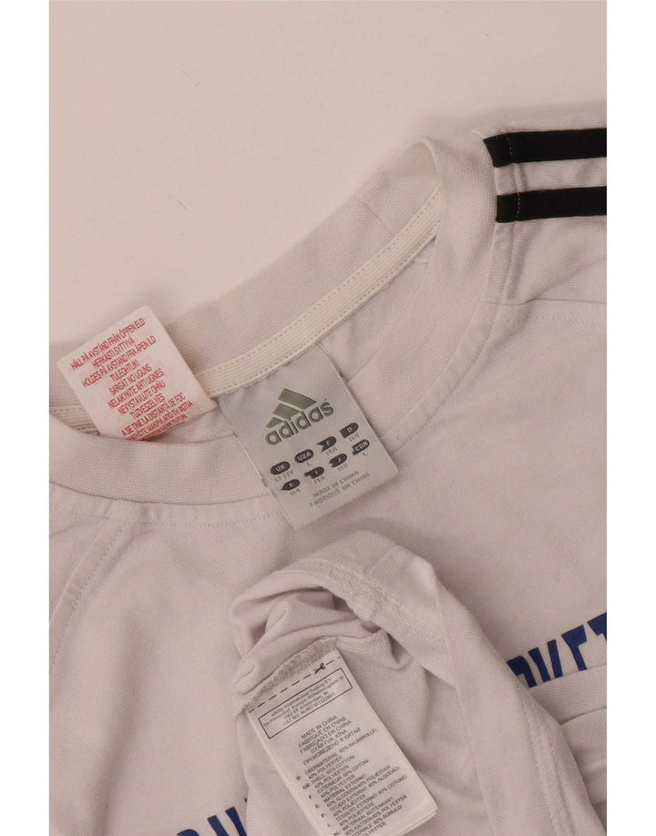 Adidas drenge grafisk t-shirt top 13-14 år hvid