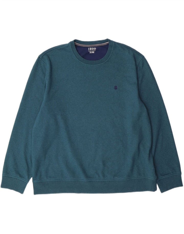 IZOD Mens Sweatshirt Jumper 2XL Green Polyester Vintage Izod and Second-Hand Izod from Messina Hembry 