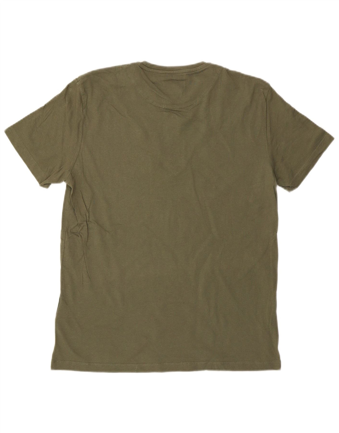 GAS Grafisk T-shirt top til mænd Stor Khaki Bomuld